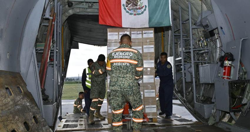 México envío 58.5 toneladas de ayuda a Colombia tras terremoto