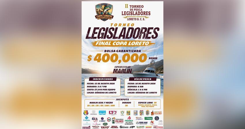 Todo listo para el II Torneo de Pesca Copa Legisladores en Loreto