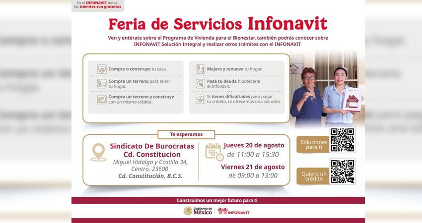 INFONAVIT acerca créditos y soluciones de pago a trabajadores de comondú