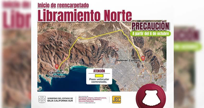 Iniciará JEC rehabilitación del Libramiento Norte en La Paz