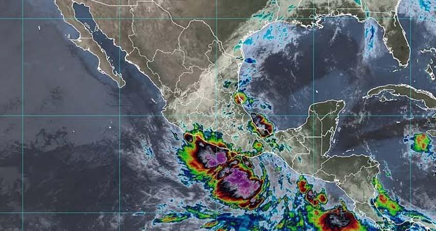 Alertan por formación de dos ciclones en México; ‘Simón’ e ‘Isaías’ afectarían al mismo tiempo
