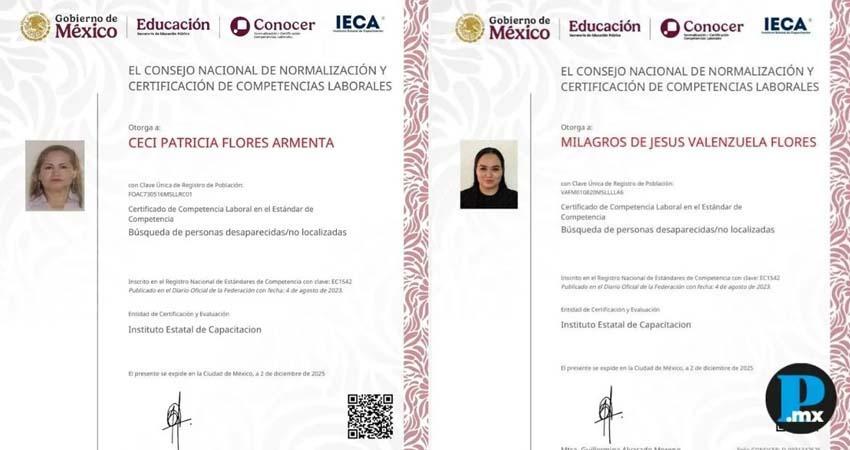 Ceci Flores y su hija son las primeras buscadoras certificadas en México