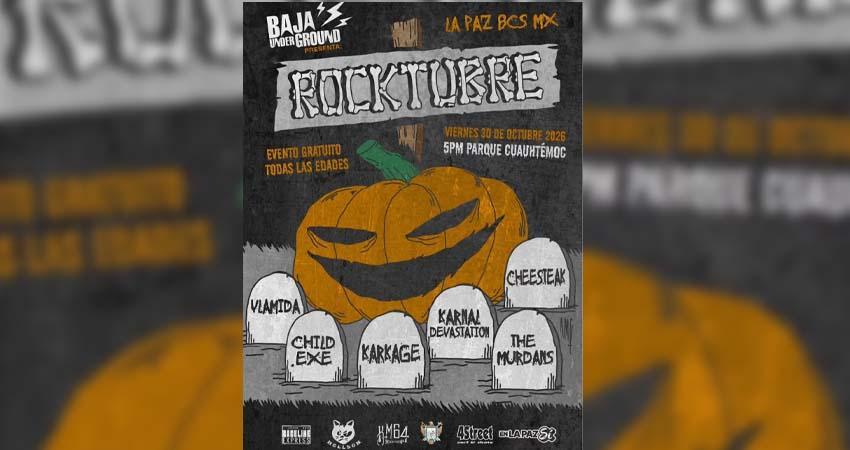 Invitan al festival de música “Rocktubre” en el malecón de La Paz