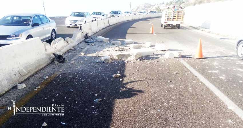 Otro accidente más en la curva del “mirador” de Costa Azul 