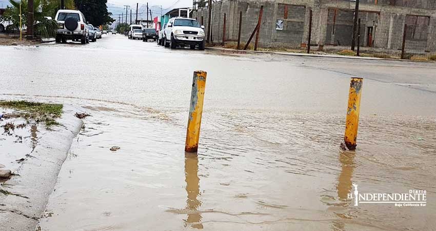 Otra vez, caos e inundaciones en Los Cabos por lluvia de fin de semana 