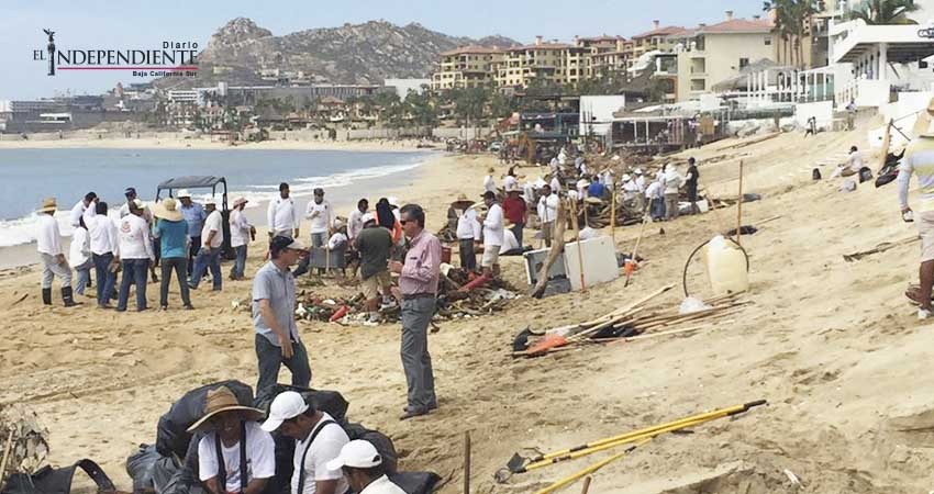 Todas las playas de Los Cabos afectadas por “Lidia” 