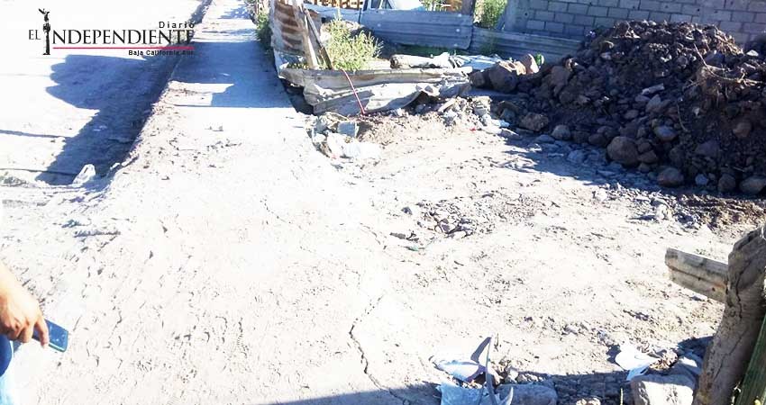 Denuncian vecinos: “obras recién entregadas por el Gobierno Estatal están en pésimo estado”