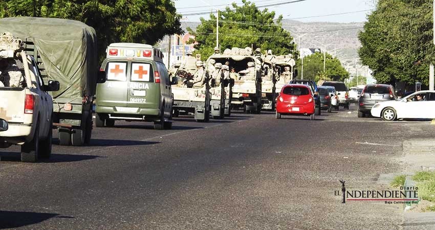 Arriban 750 militares más al municipio de La Paz