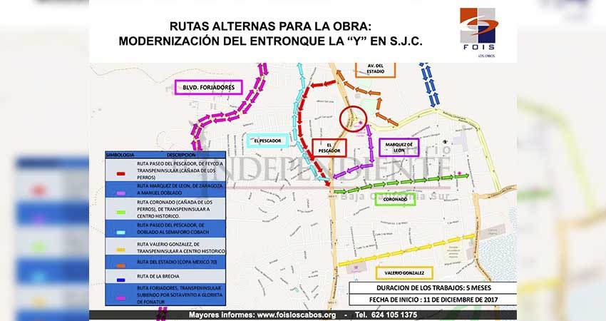 Cuenta SJC con 8 rutas alternas para evitar caos por obras en la “Y”