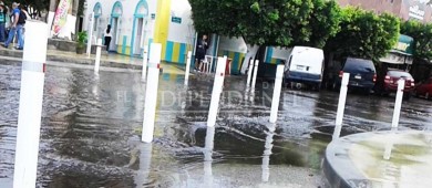 Pese a remodelación, siguen las inundaciones en el Malecón de La Paz 