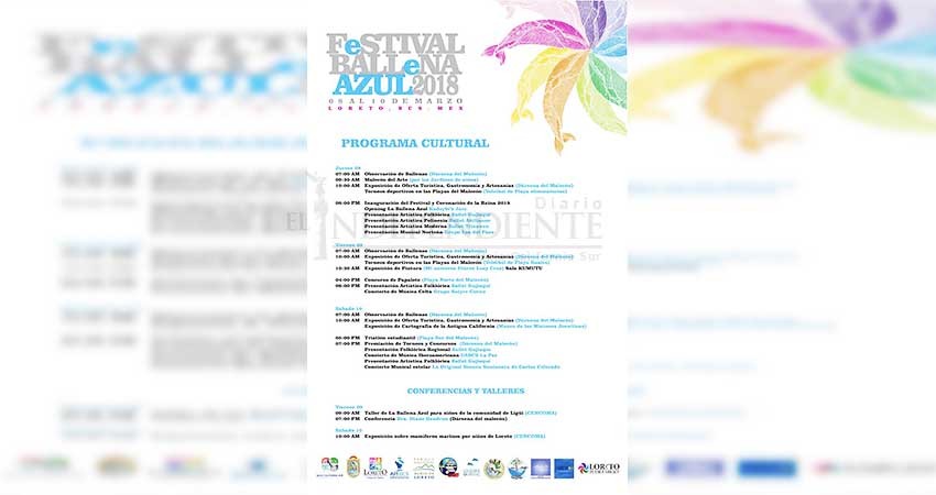 Hoy  inicia el 3er Gran Festival de la ballena azul en Loreto