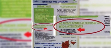 Sector Salud en BCS prohíbe a homosexuales donar sangre