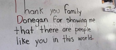 Escuela primaria Edo de Campeche agradece a familia norteamericana que hace donaciones