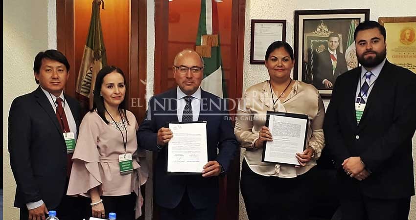Firma IEEBCS convenio con Talleres Gráficos de México para impresión de material y documentación electoral