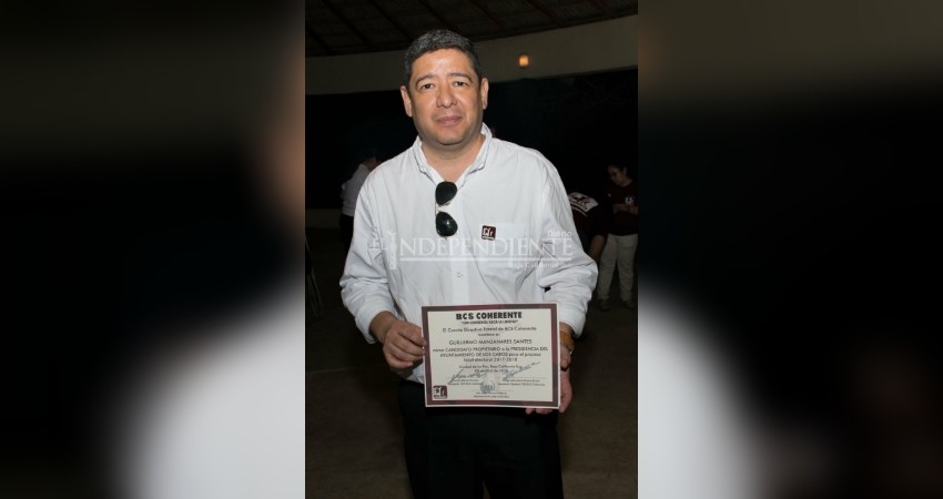 Se registra Guillermo Manzanares por BCS Coherente como candidato a la alcaldía de Los Cabos