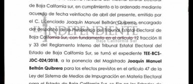 Suplente pide a De la Rosa que renuncie y deje entrar a los suplentes