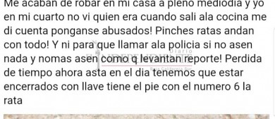 Denuncian robos en varias colonias durante las vacaciones