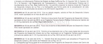 "Blindaron" contenido del PDU La Paz contra 6 solicitudes de transparencia