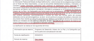 "Blindaron" contenido del PDU La Paz contra 6 solicitudes de transparencia