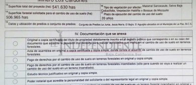 Pide “Los Cardones” deforestar 500 hectáreas para proyecto minero