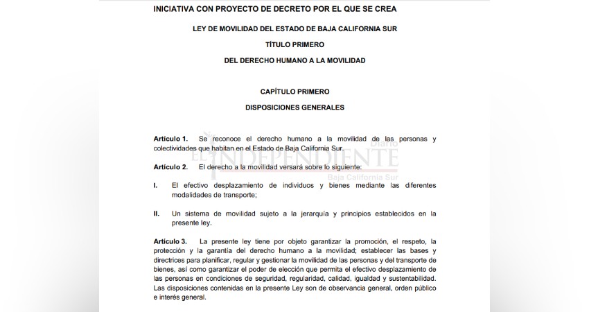 A pesar de consulta, Ley de Movilidad BCS resultó idéntica a Quintana Roo