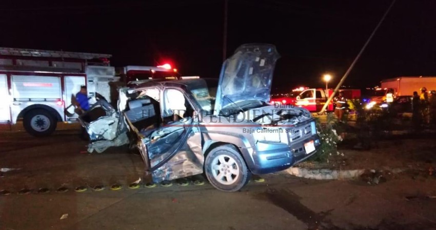 Aparatoso accidente vehicular cobra la vida de un menor de edad en CSL