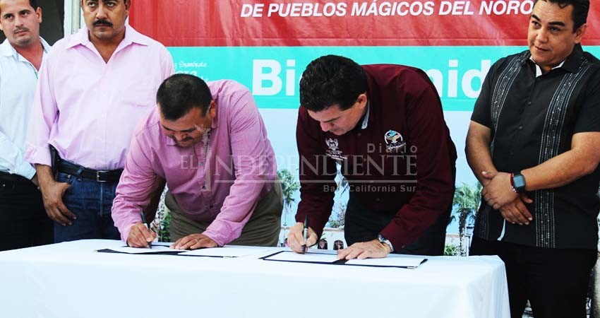 Firman acuerdo de Hermanamiento de pueblos mágicos de La Paz y Álamos