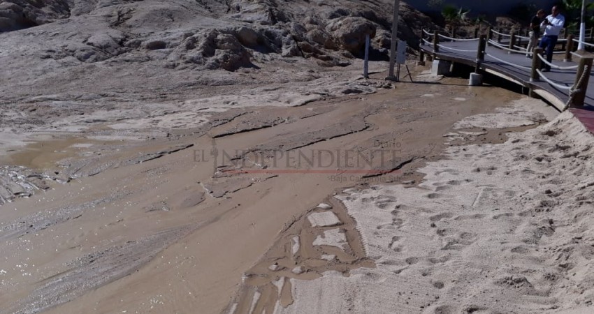 Atiende Zofemat reporte de derrame de agua en playa El Chileno de CSL  