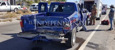 Carambola en Carambola en Corredor Turístico entre taxi, particular y camión de carga