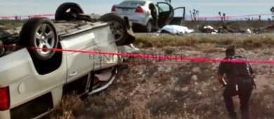 2 muertos en la Transpeninsular Vizcaíno  - Santa Rosalía tras impacto automovilístico