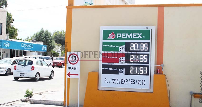 Sube gasolina en todo BCS; se vende hasta en 23.18 la Premium