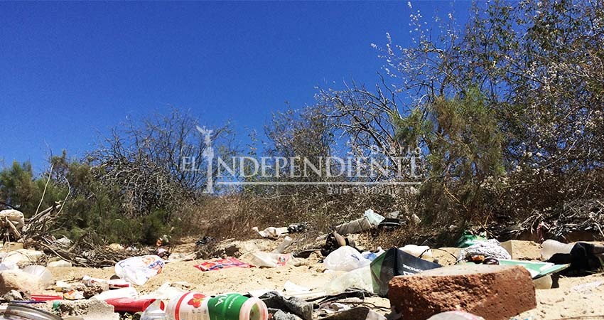 Cerca la temporada de lluvias y los cauces de arroyos aún saturados de basura 