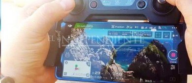 Gracias a un dron, rescatan a persona herida en CSL