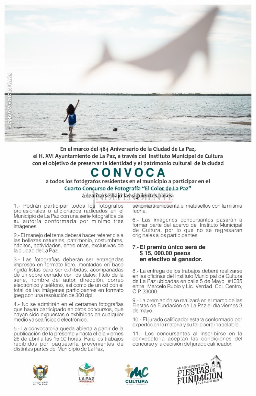 Invitan a participar en el concurso de fotografía “El color de La Paz”