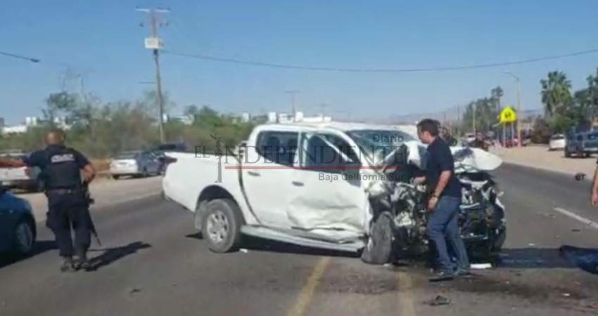 Terrible accidente automovilístico en La Paz, donde una mujer perdió la vida 