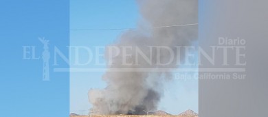 Se incendia el tiradero de basura de La Paz