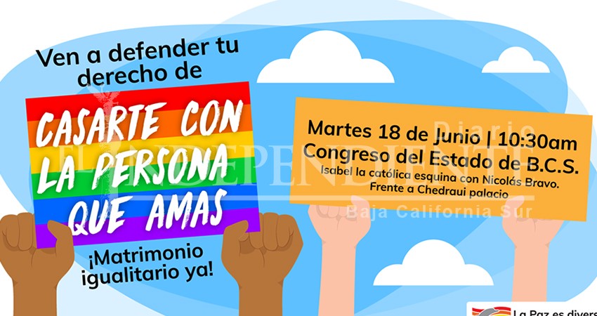Seguirán protestas de comunidad LGBTTTIQ+ a favor de matrimonio igualitario