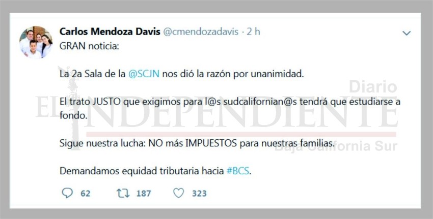 Suprema Corte de Justicia de la Nación avala solicitud para que en BCS baje el IVA al 8%