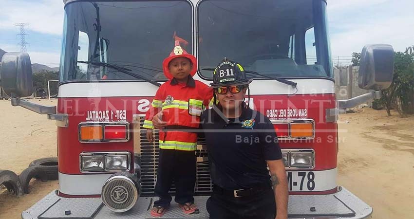 Hasta pronto Manuelito; cáncer apagó la vida de niño que soñaba con ser bombero 