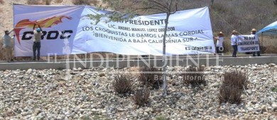 No a la liberación del transporte, piden transportistas de BCS a AMLO