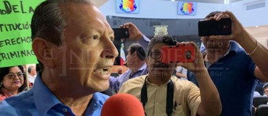 Zafarrancho al interior del Congreso de BCS por igualdad de género