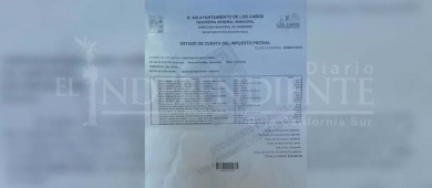 Pte de la Comisión Edilicia de Agua Potable Los Cabos no paga impuestos