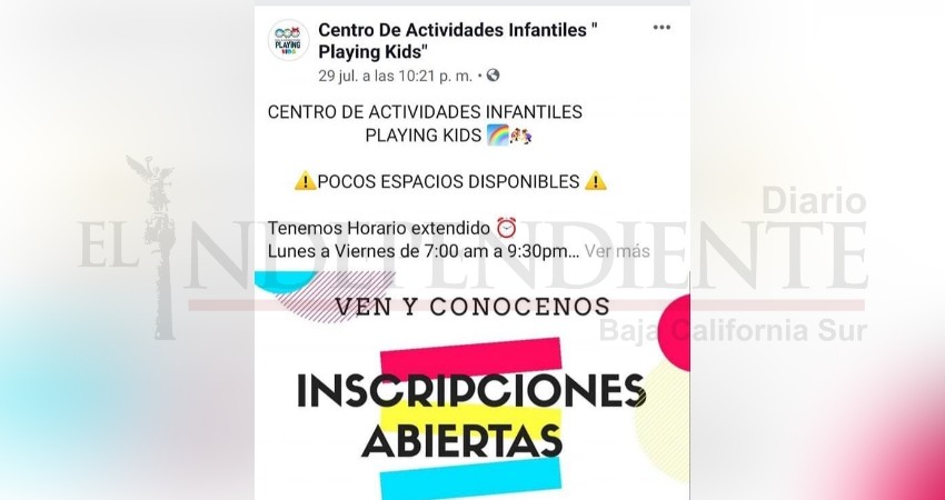 Por maltrato a una bebé denuncian a estancia infantil “Playing Kids” de La Paz