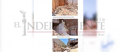 Confirma INAH BCS daño a inmueble histórico en SJC