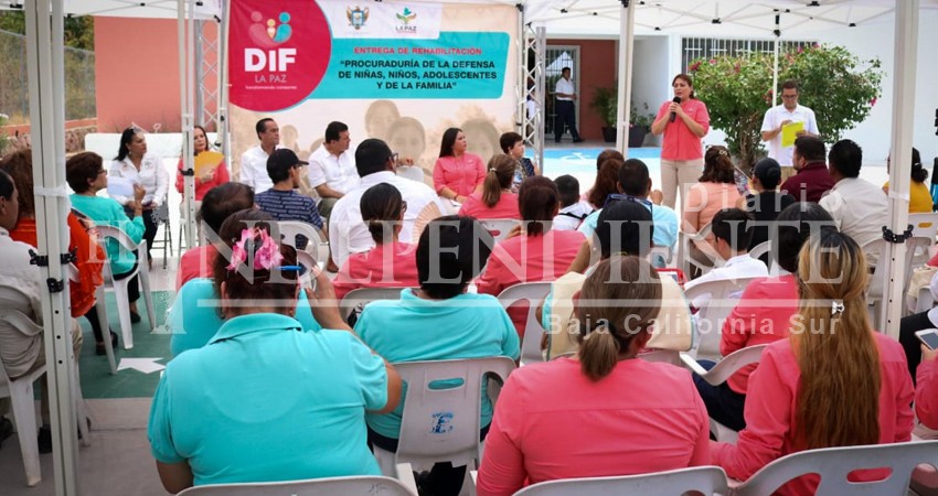 Entrega DIF La Paz Rehabilitación de la Procuraduría de la Defensa de Niñas, Niños, Adolescentes y la Familia