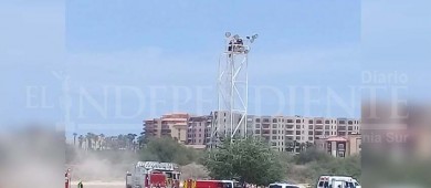 Intentó suicidarse aventándose  desde una torre de luz de CSL