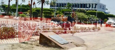 7 mdp costó la Fuente Danzante de palacio de Gobierno que hoy es demolida