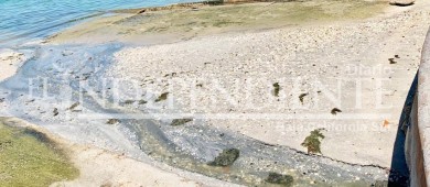 Descargan aguas negras al malecón de La Paz