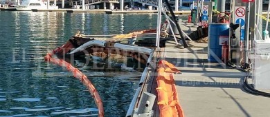 Choca embarcación con estación de combustible en la Marina CSL