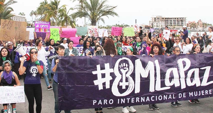 La crónica: "Marea morada" contra la violencia machista en BCS 